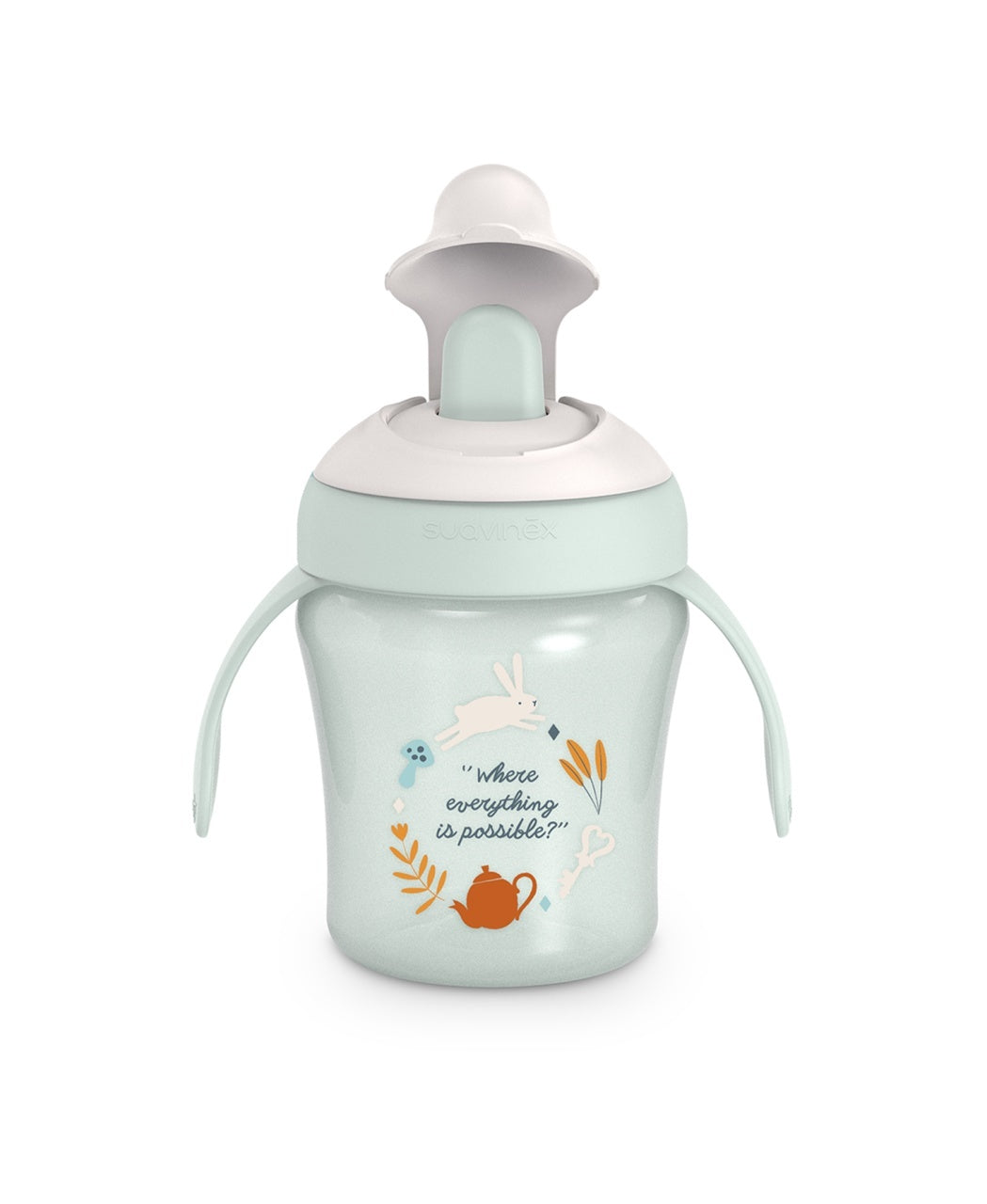 Cană antrenament, 200 ml, verde, Wonder, Suavinex