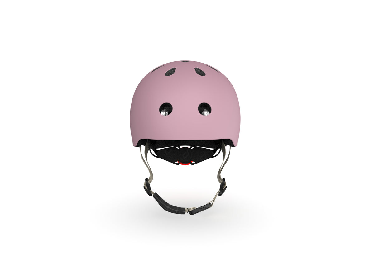 Casca Protectie Copii Scoot Ride Wildberry , Inchidere Magnetica, LED Spate, Ventilatie 11 Orificii, 240g XXS-S 45-51cm 1A+