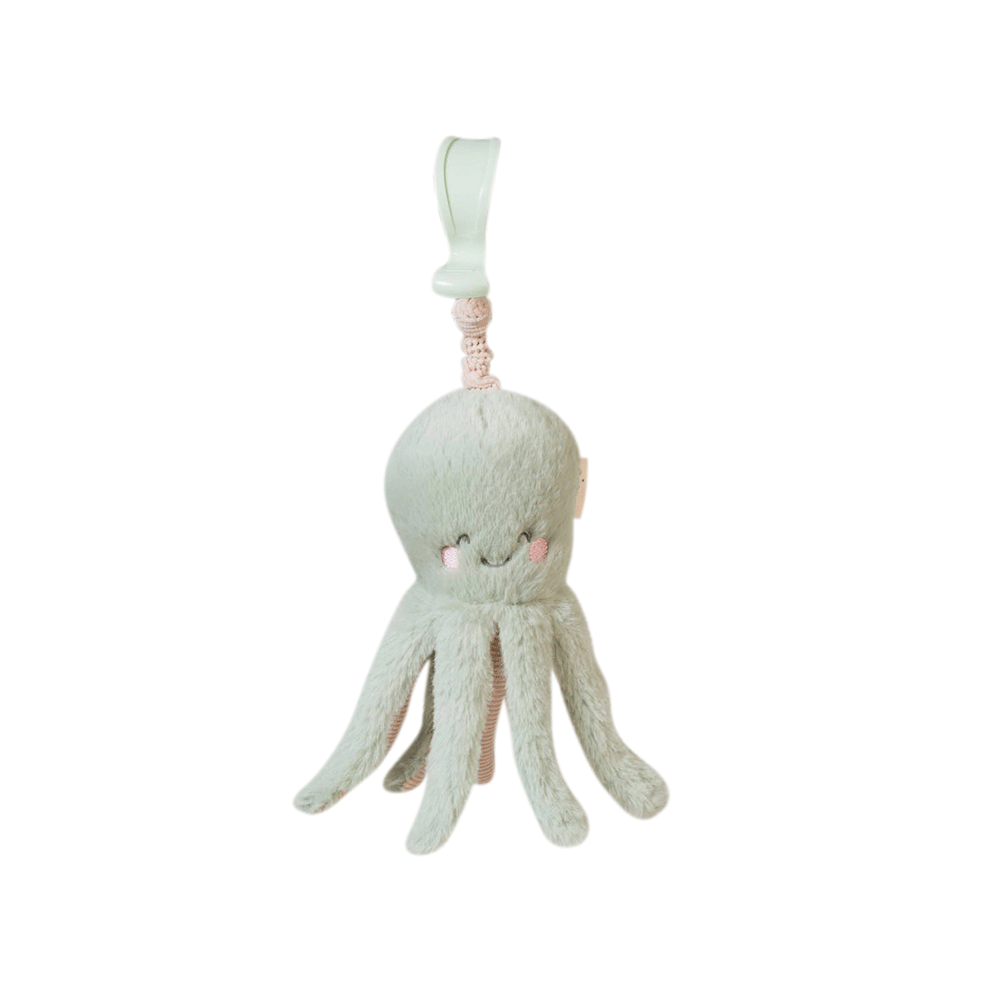 Jucarie zornaitoare din plus, agatatoare, design Ocean Life, Caracatita, Mint