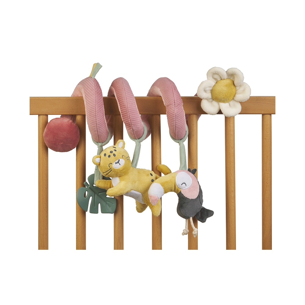 Jucarie zornaitoare din plus, spirala, design , œSweet Fun, Hunter Pink