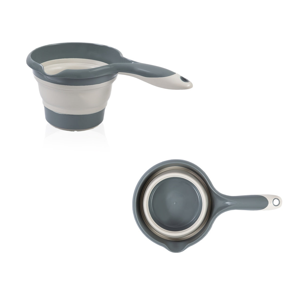 Set cadita pliabila de baie Babyjem, 5 piese, antracit