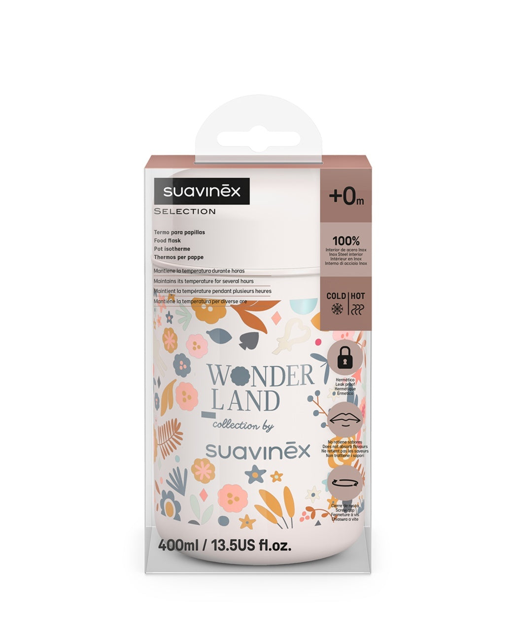 Termos alimentar Wonder, 400 ml, liberty, Suavinex