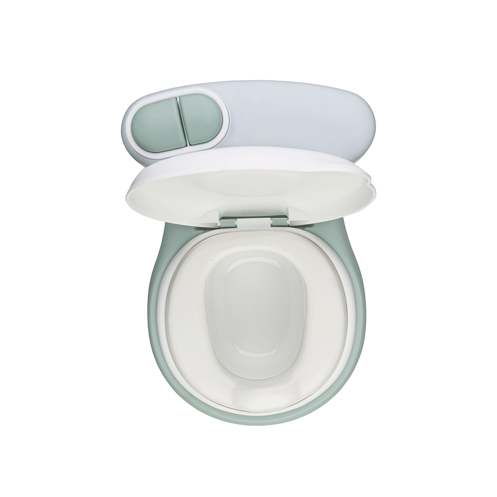 Olita de tip WC, muzicala, alb si mint