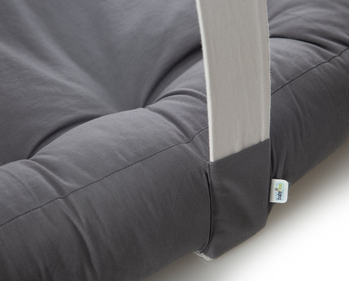 Babynest cu bara de jucarii, BabyJem, antracit