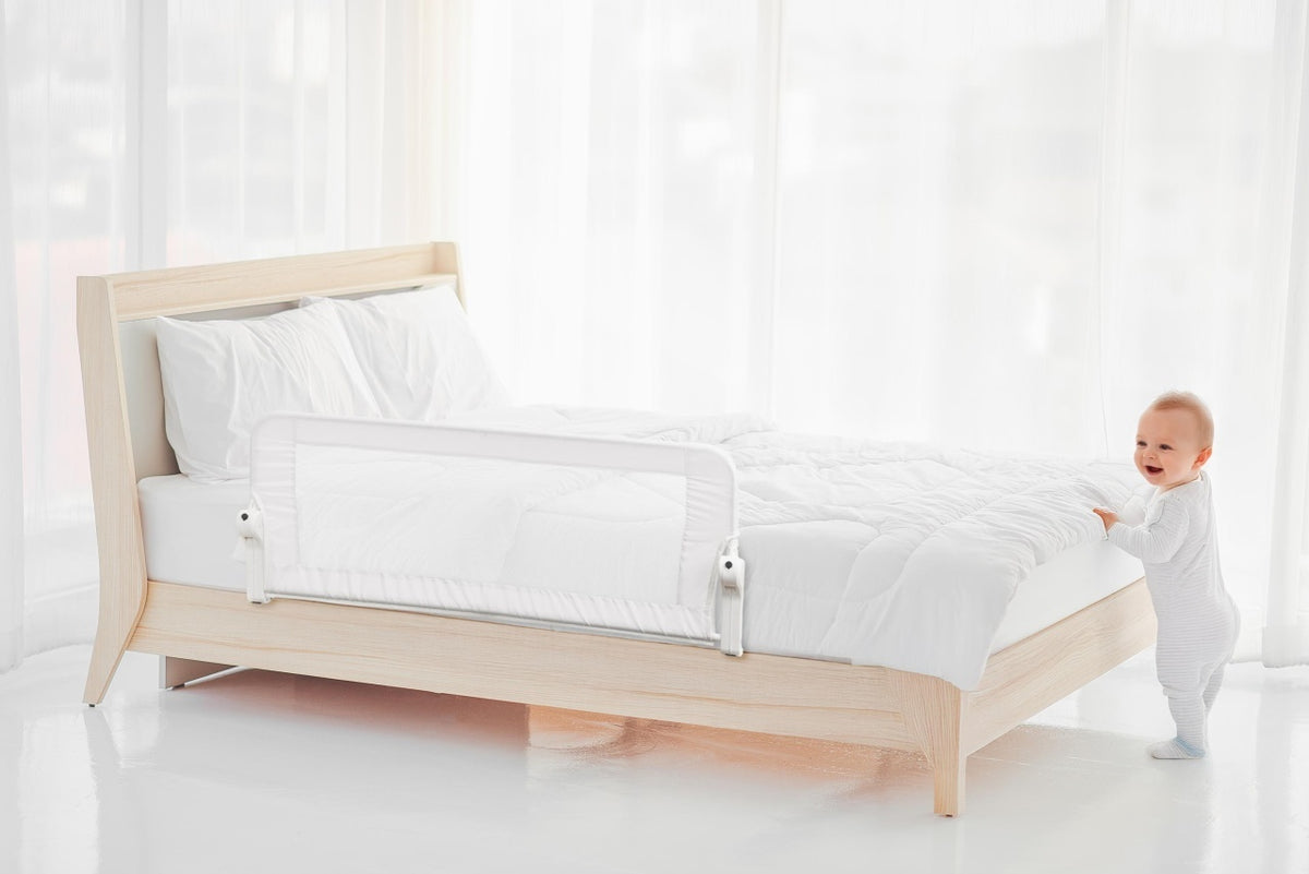 Bariera de protectie, BabyJem, 120 x 48,5 cm, alb