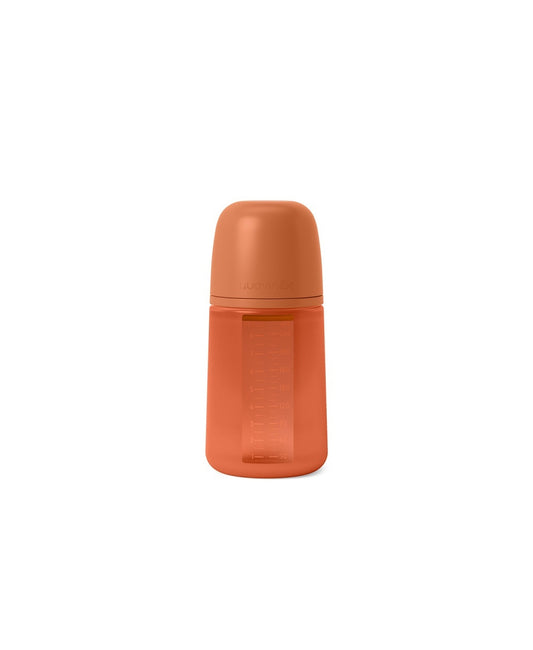 Biberon din silicon, 240ml, Colour Essence SX Pro debit mediu, rosu