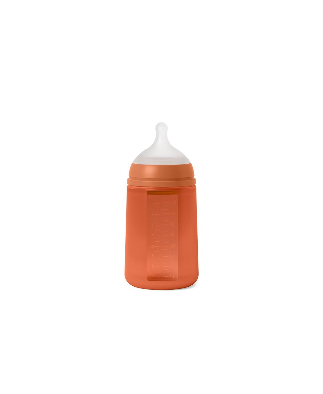 Biberon din silicon, 240ml, Colour Essence SX Pro debit mediu, rosu