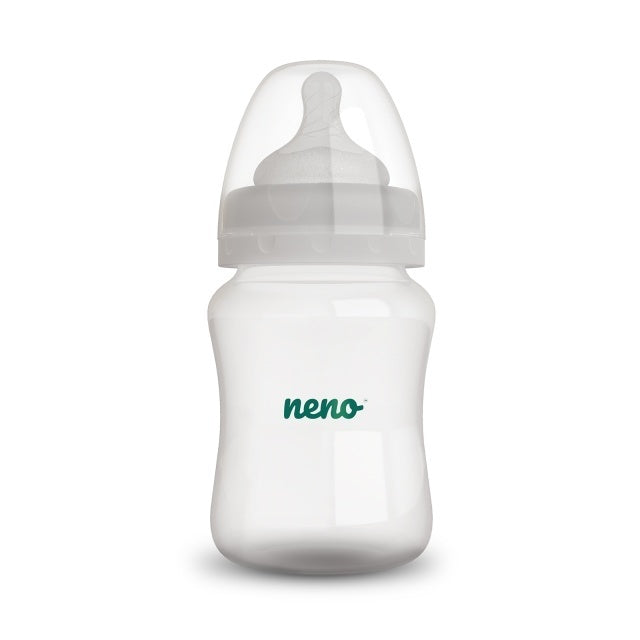 Biberon Neno 150 ml cu tetina silicon, anti-colici, debit lent