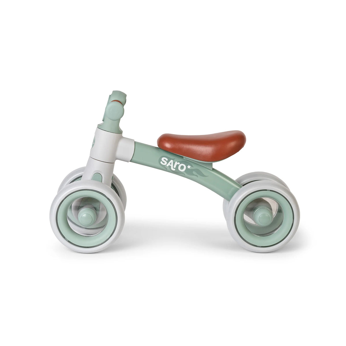 Bicicleta de Echilibru Saro , zRide Free   Mint ,   4 Roti EVA, Lumina Frontala, Cadru Otel   Fara Pedale 12M+ Max 25 kg