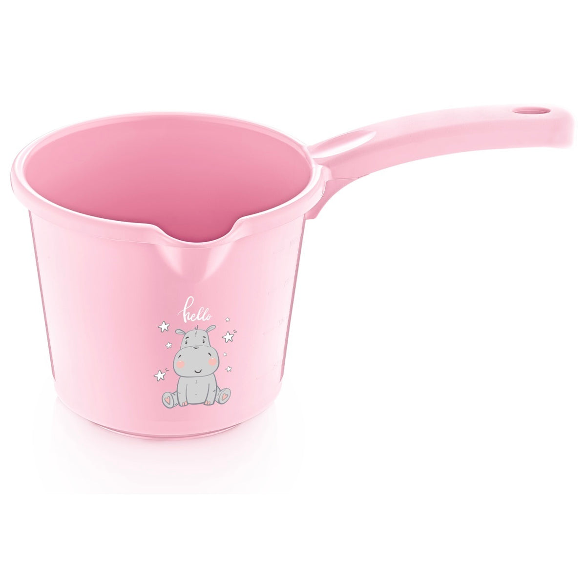 Cana pentru clatire bebelusi, 1.25l, BabyJem, roz