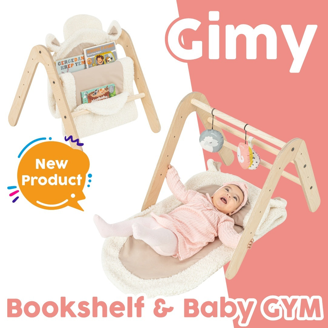 Centru activitati Montessori 2in1 - loc de joaca si biblioteca Gimy, MamaToyz