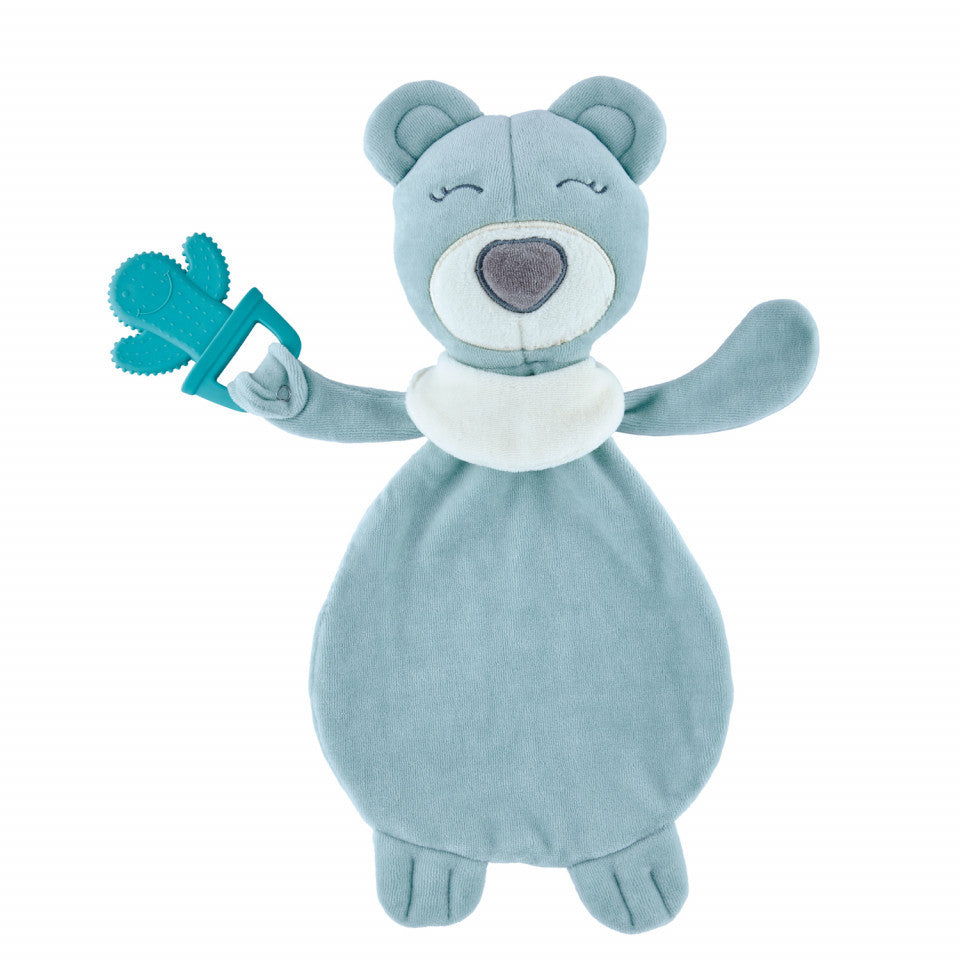 Jucarie atasament cu jucarie dentitie Sleeping Friend BabyJem (Culoare: Gri)