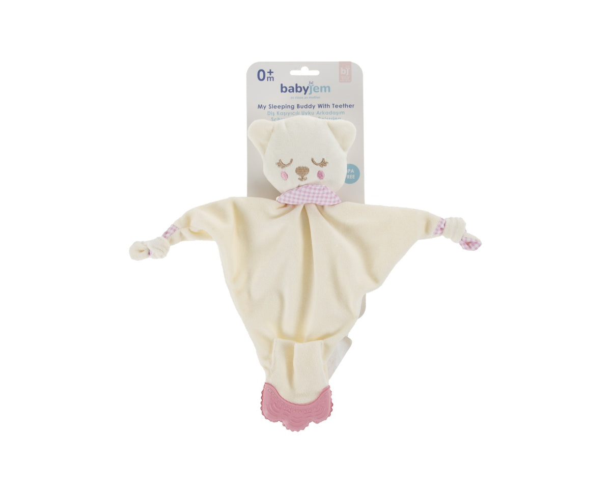 Jucarie atasament cu manusa dentitie BabyJem (Culoare: Bleu)