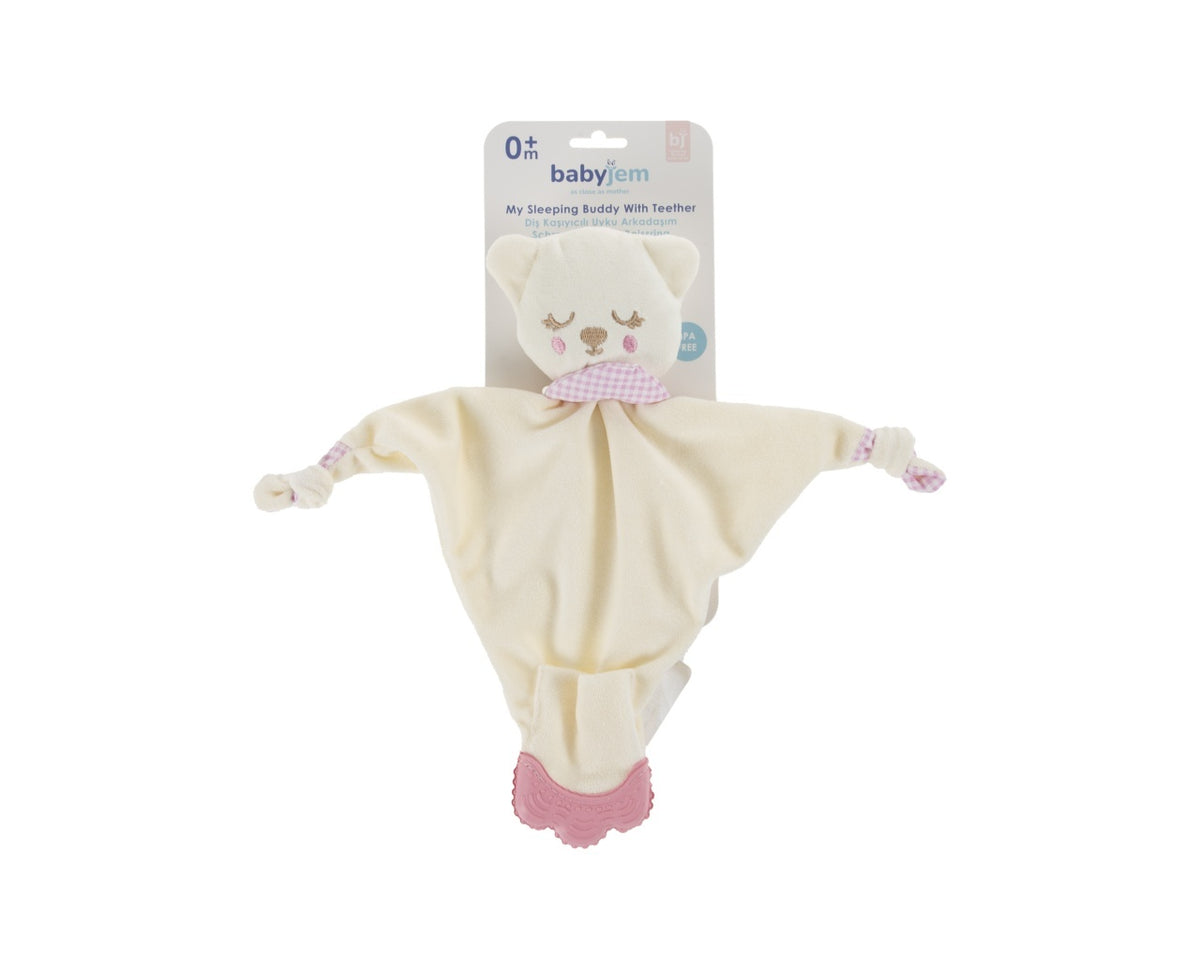 Jucarie atasament cu manusa dentitie BabyJem (Culoare: Bleu)