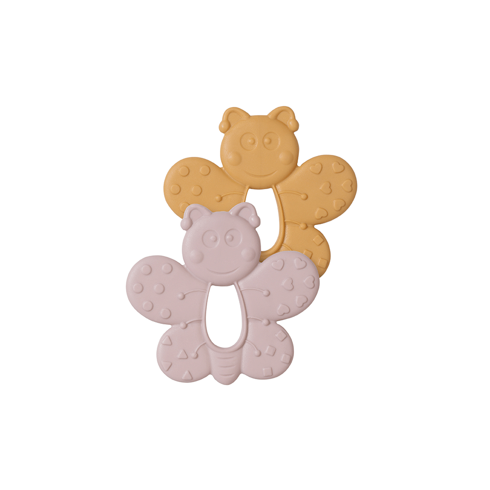 Jucarie senzoriala pentru dentitie din silicon,    Little creatures  Butterfly, diverse culori