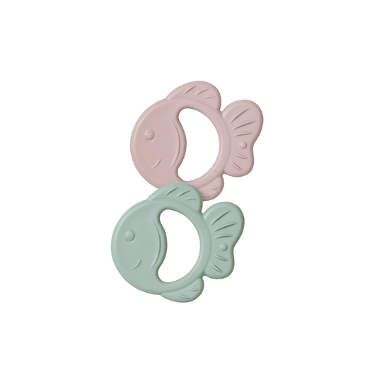 Jucarie senzoriala pentru dentitie din silicon,    Little creatures  Fish