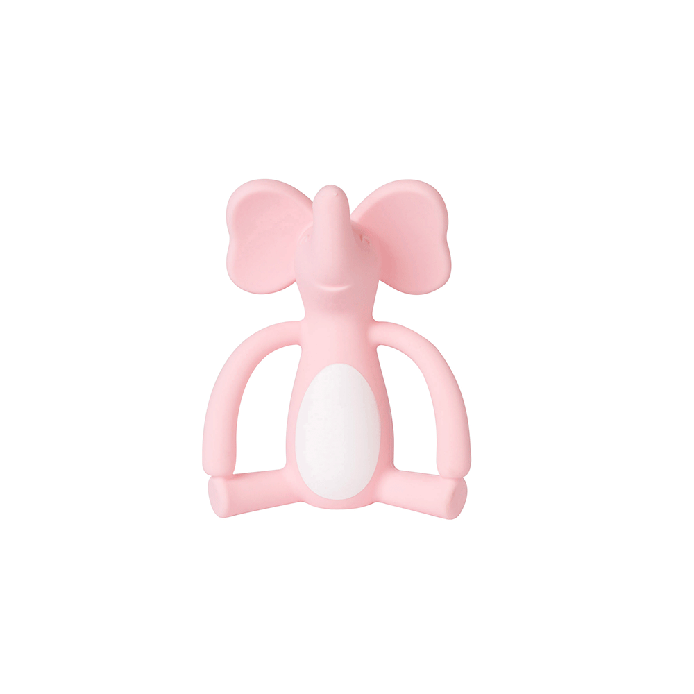 Jucarie senzoriala pentru dentitie din silicon,   Sweet  Fun    Rose