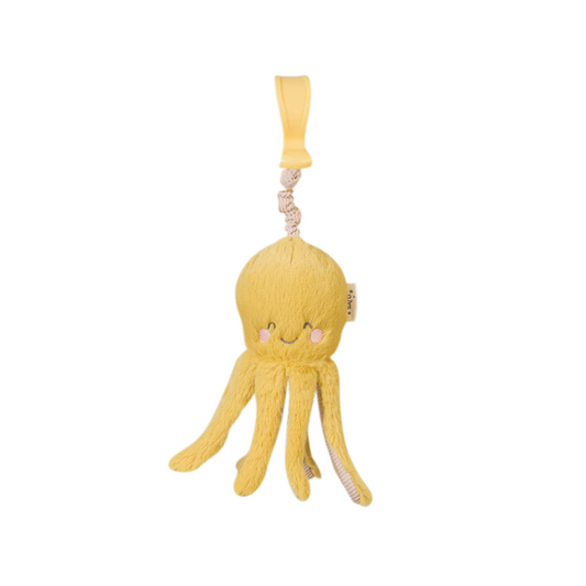 Jucarie zornaitoare din plus, agatatoare, design    Ocean Life,   Caracatita, Mustard
