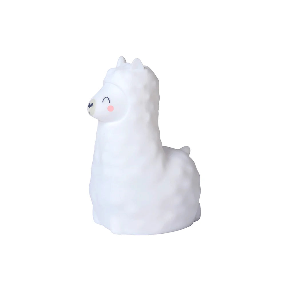 Lampa de veghe din silicon premium, diverse lumini, Tactil, Led, Wild Alpaca, alb