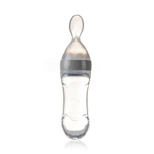 Lingurita cu rezervor pentru bebelusi, BabyJem, cu capac protectie, 90 ml