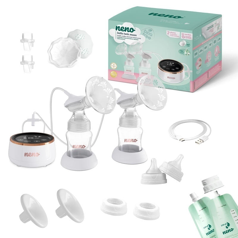 Neno Bella Twin Moon - pompă de sân electrică dublă, fără fir