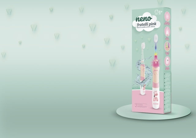 Neno Fratelli Pink – periuță de dinți electrică, peste 6 ani