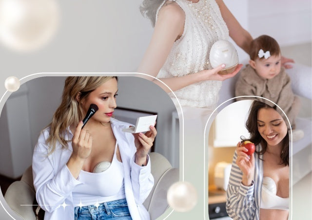 Neno Perla – pompă de sân electronică premium, fără fir, cu trei faze, în formă de scoică
