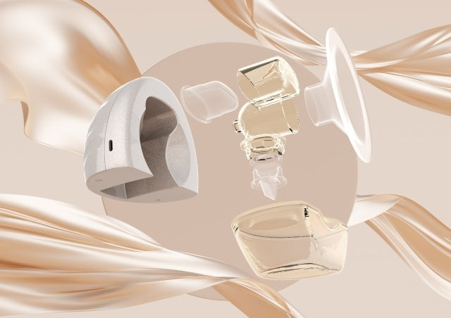 Neno Perla – pompă de sân electronică premium, fără fir, cu trei faze, în formă de scoică