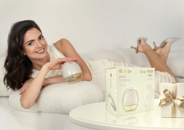 Neno Perla – pompă de sân electronică premium, fără fir, cu trei faze, în formă de scoică