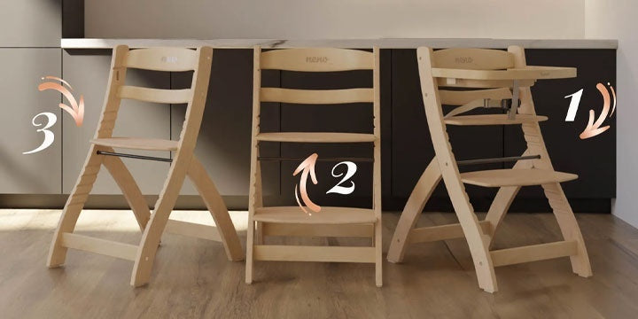 Neno Pino – Scaun de masa din lemn 2 in 1