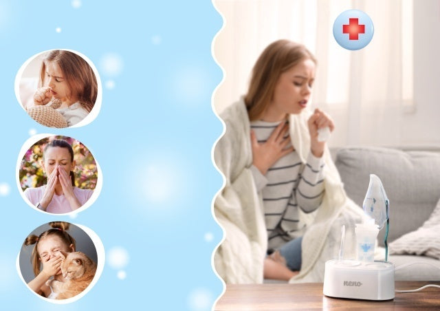 Neno Sano – nebulizator pneumatic, cu piston și compresor