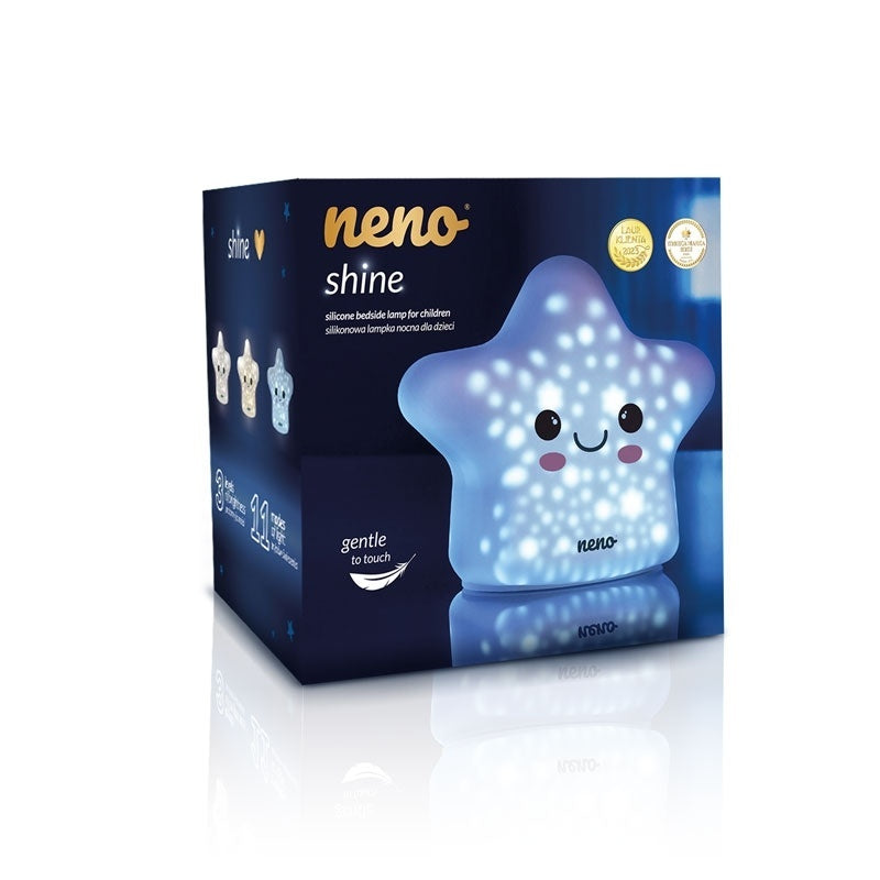 Neno Shine – lampă de noapte din silicon pentru copii, în formă de stea