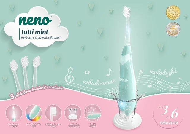 Neno Tutti Mint – periuță de dinți electrică (3-6 ani)