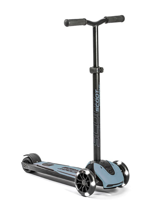 Trotineta Premium Copii Scoot  Ride Highwaykick 5 LED Steel ,   Reglabila, Roti Luminoase, 5 Ani+, pana la 80 kg