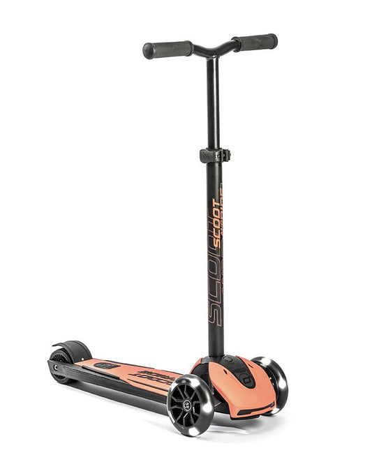 Trotineta Premium Copii Scoot  Ride Highwaykick 5 LED Peach ,   Reglabila, Roti Luminoase, 5 Ani+, pana la 80 kg