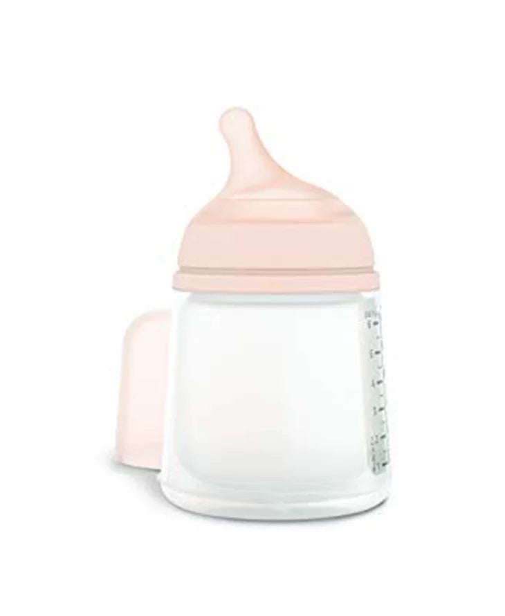 Set biberon anticolici 180 ml + tetină cu debit variabil + săculeț silicon Zero Zero Suavinex