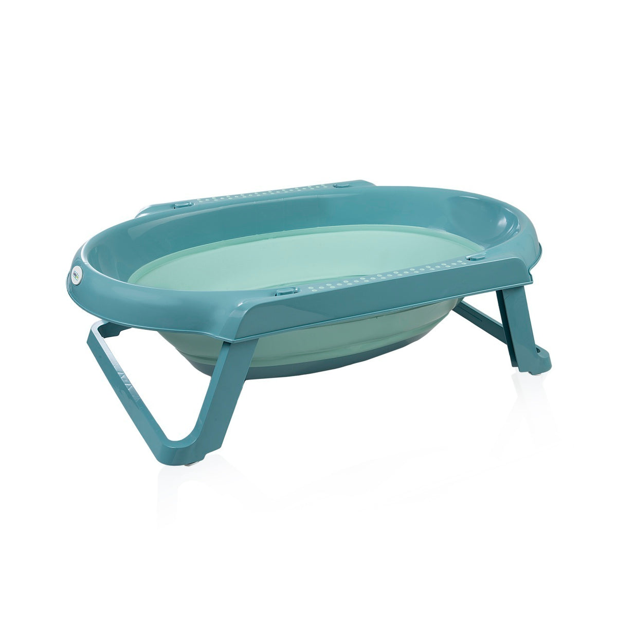 Set cadita pliabila de baie Babyjem, 5 piese, turcoaz