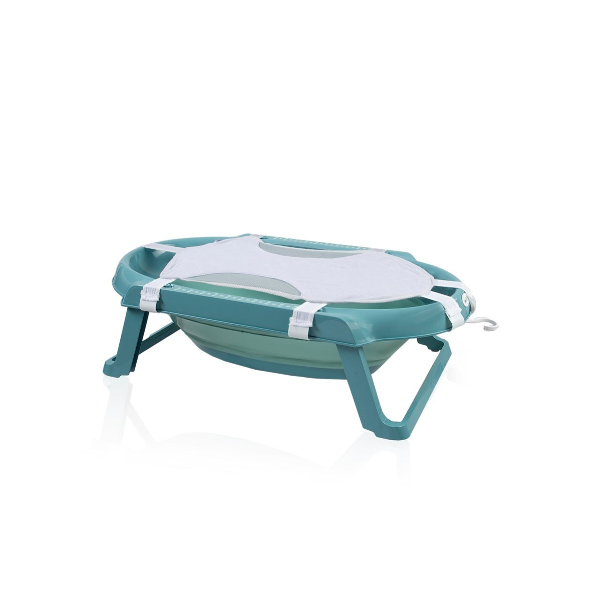 Set cadita pliabila de baie Babyjem, 5 piese, turcoaz