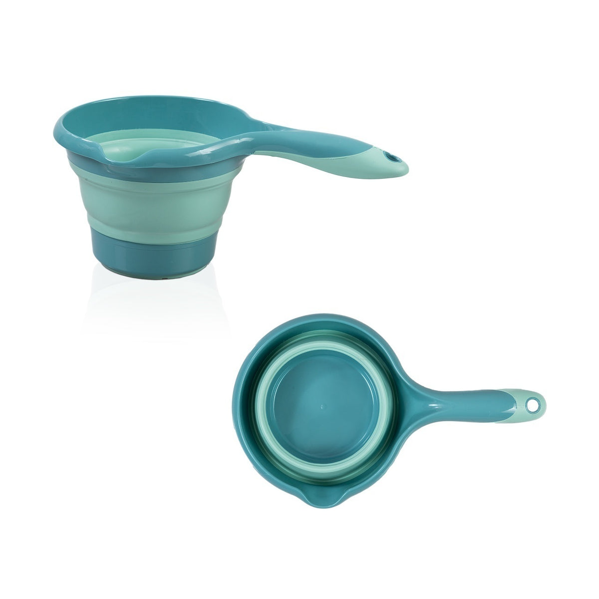 Set cadita pliabila de baie Babyjem, 5 piese, turcoaz