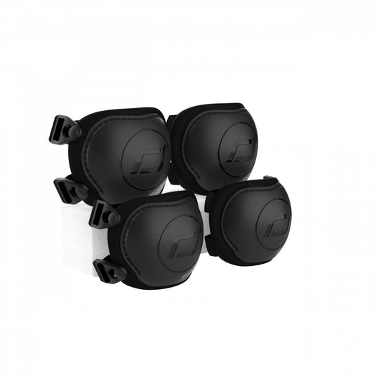 Set Protectie Copii Scoot  Ride Black ,   2 Genunchiere + 2 Cotiere, Eliberare Rapida, Reglabile   Marimea XXS, Certificat EU 2016 425 EN14120