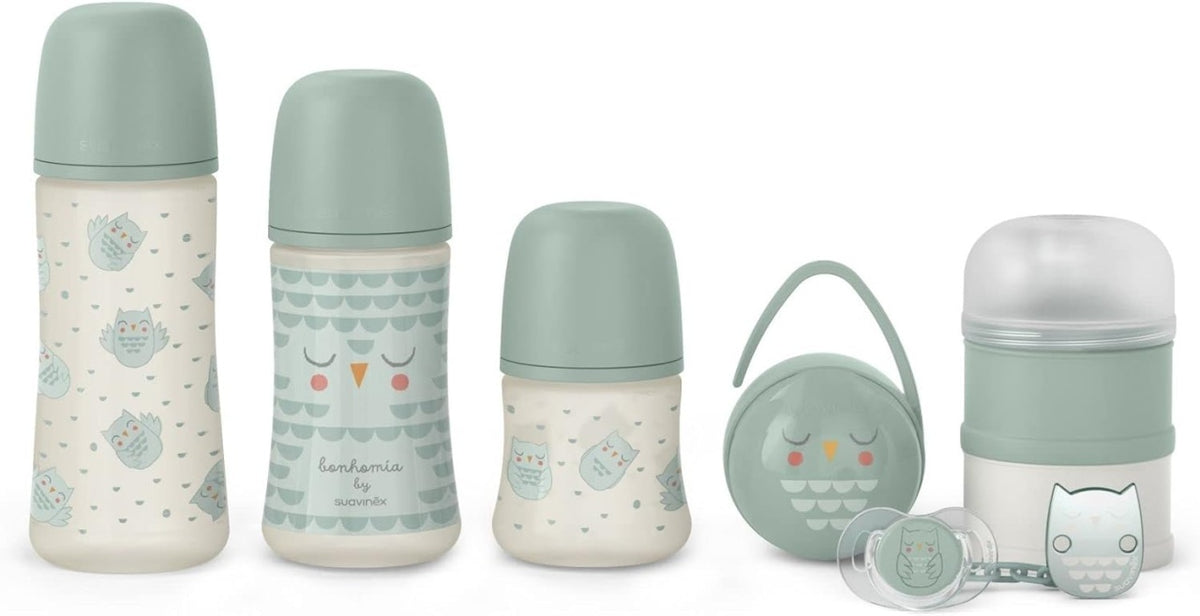 Set de start BONHOMIA 7 piese, menta, Suavinex