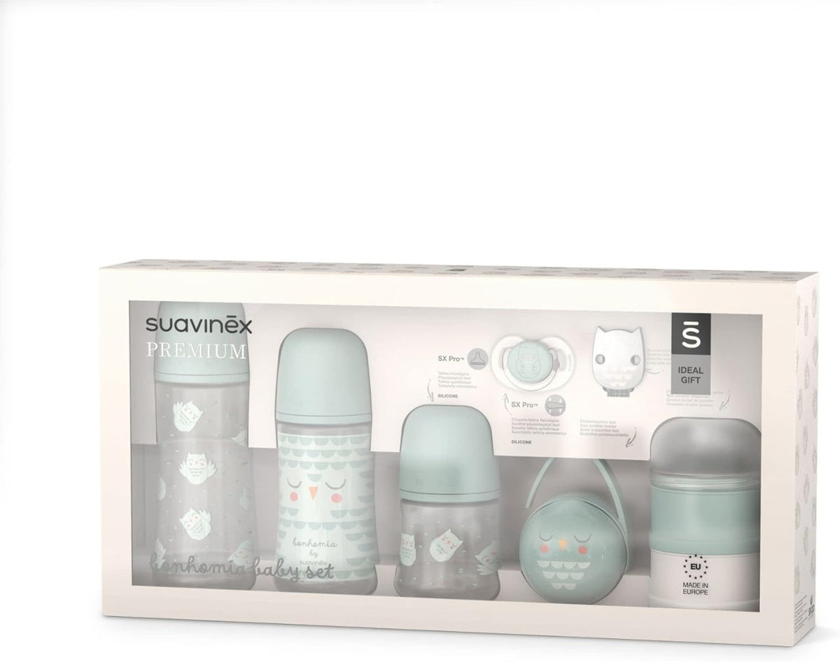 Set de start BONHOMIA 7 piese, menta, Suavinex