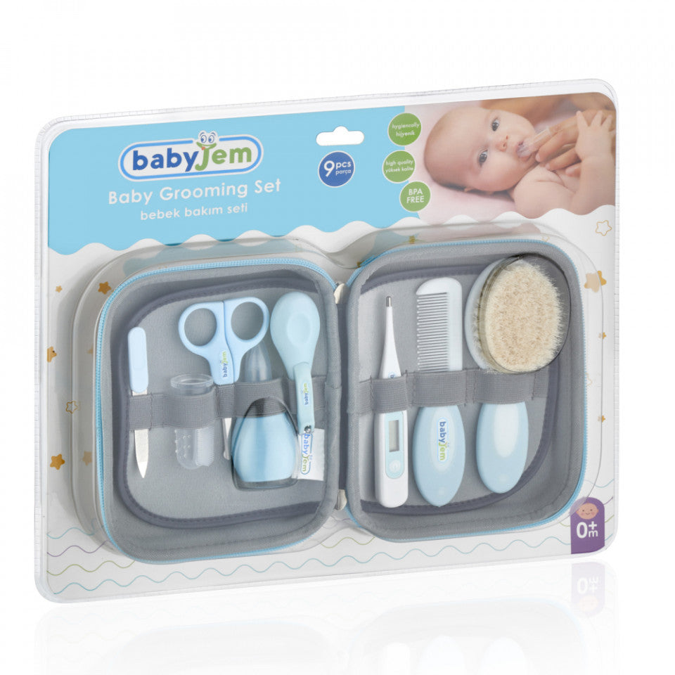 Set ingrijire unghii bebelusi cu 9 piese BabyJem Grooming Set