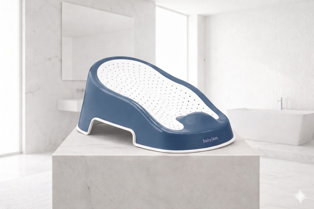 Suport pentru baie Soft Touch BabyJem, Indigo