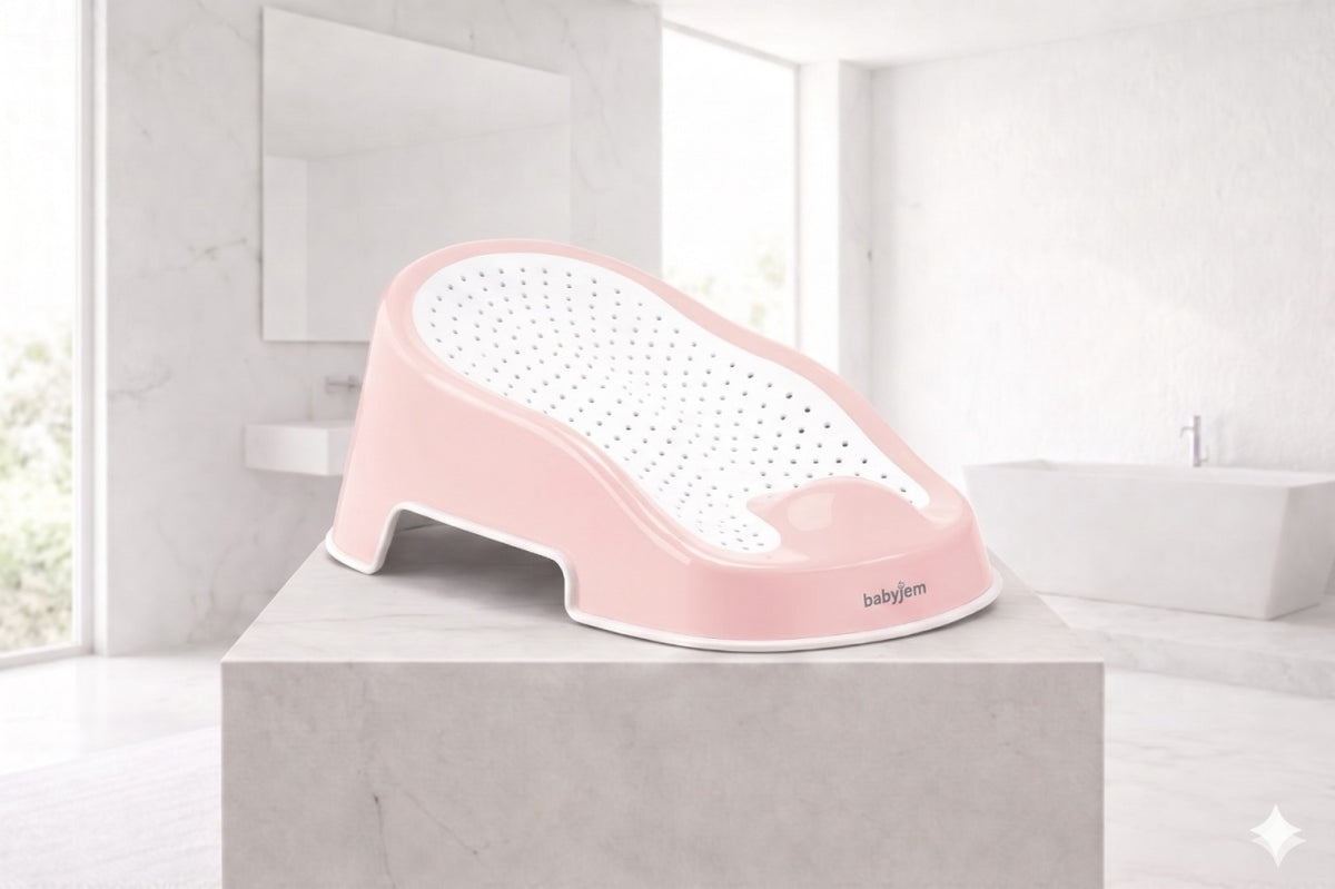 Suport pentru baie Soft Touch BabyJem, Roz