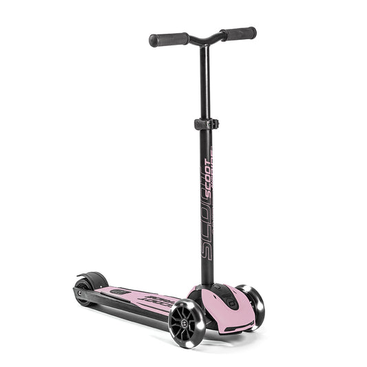 Trotineta Premium Copii Scoot  Ride Highwaykick 5 LED Rose ,   Reglabila, Roti Luminoase, 5 Ani+, pana la 80 kg