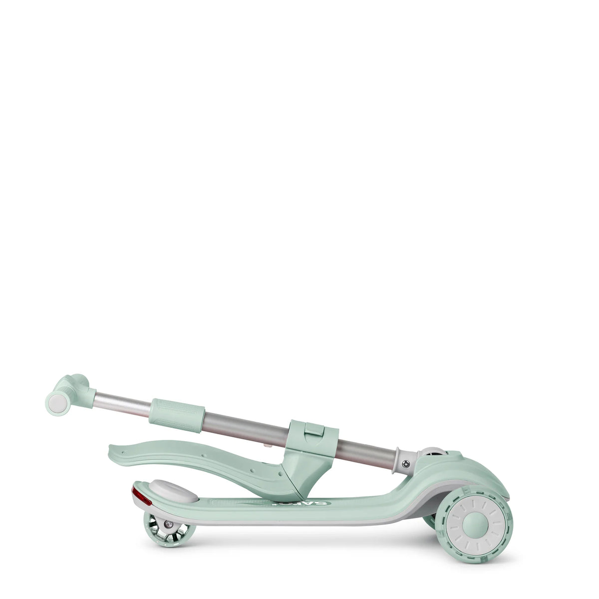 Trotineta evolutiva 2 A n 1 Saro , œCool Rider,   Mint, 12 luni+, pliabila, cu scaunel, Bluetooth + difuzor, roti LED, frana spate, max. 50 kg