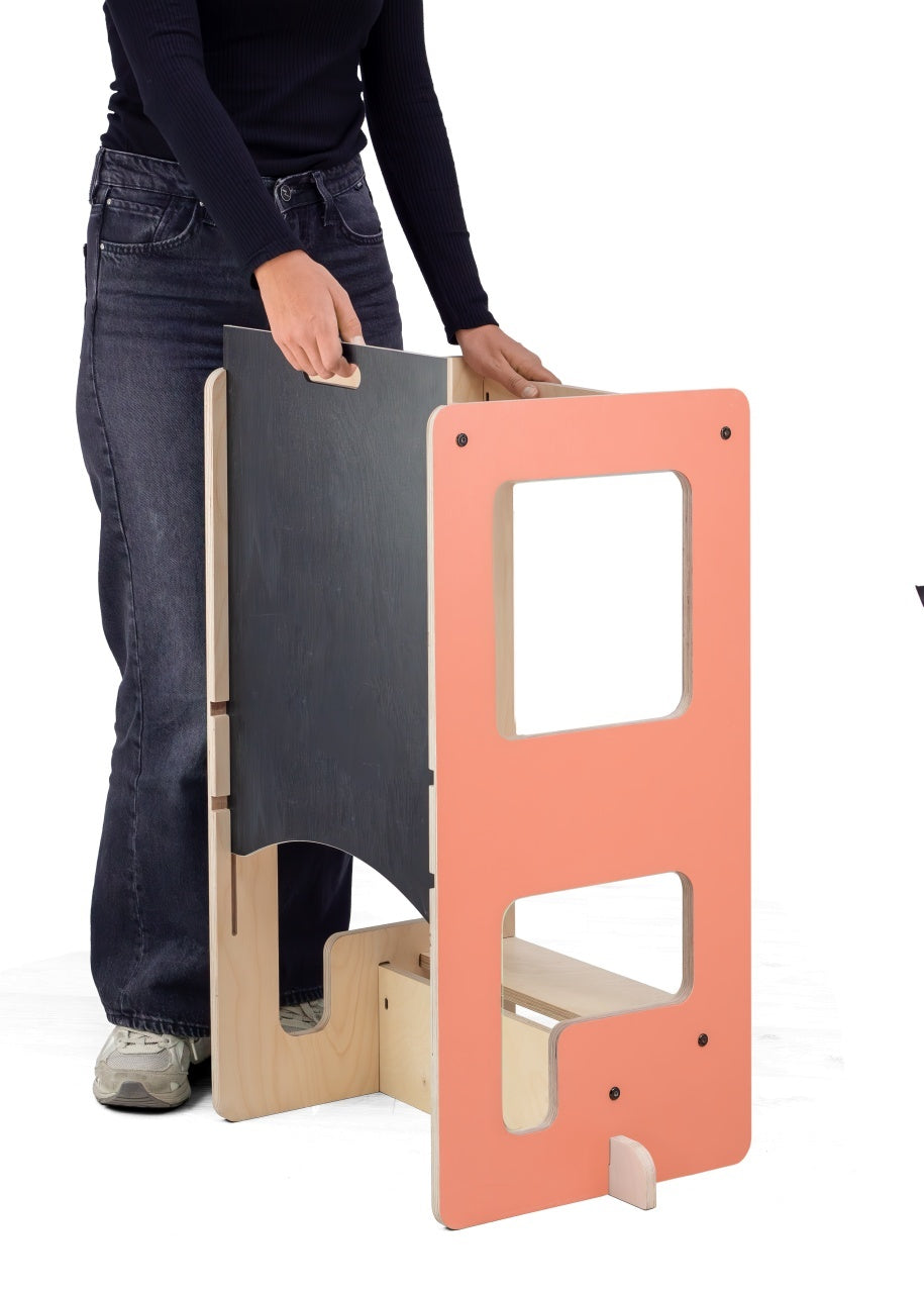 Turn de invatare multifunctional Kule Flip, Roz, MamaToyz