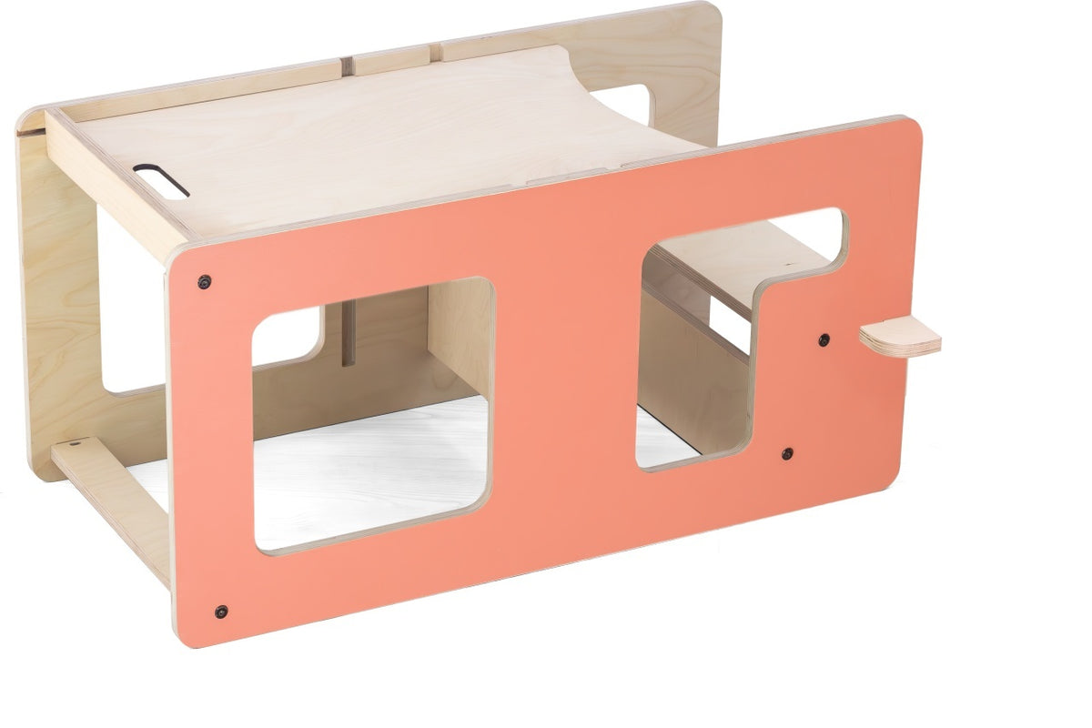 Turn de invatare multifunctional Kule Flip, Roz, MamaToyz
