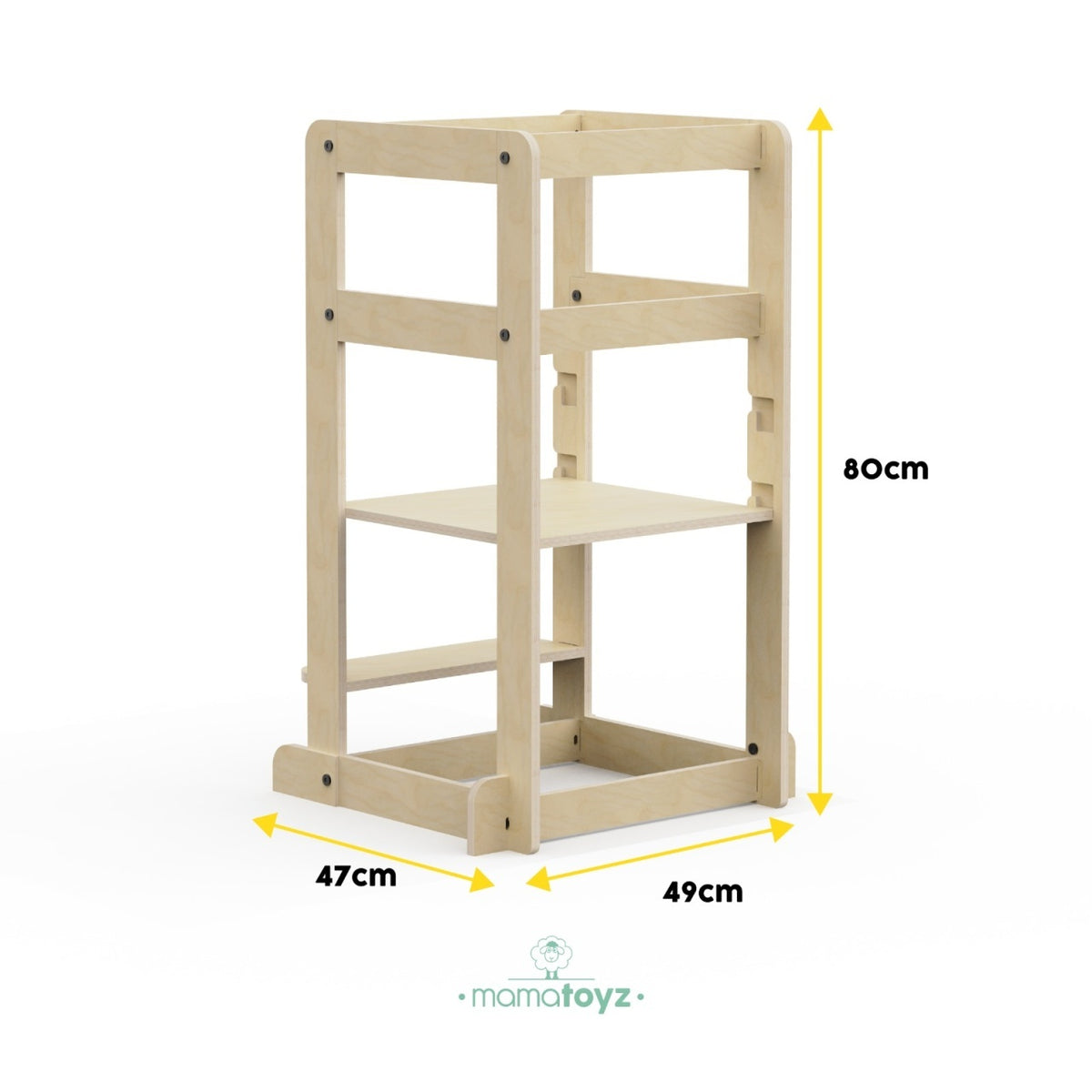 Turn de invatare multifunctional Kule Lite, Natur, MamaToyz
